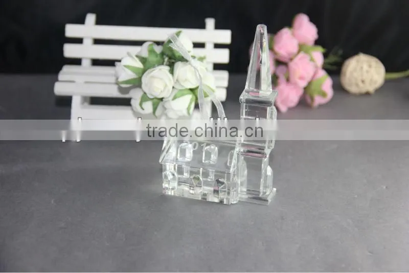 unique design Crystal house model For christmas gift