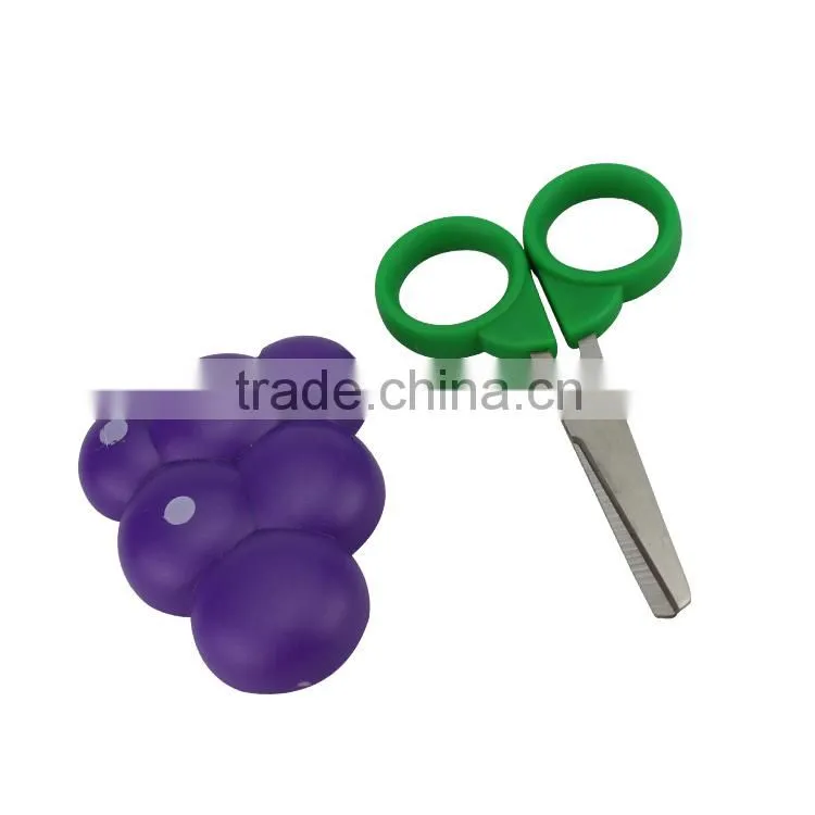 cartoon student scissors