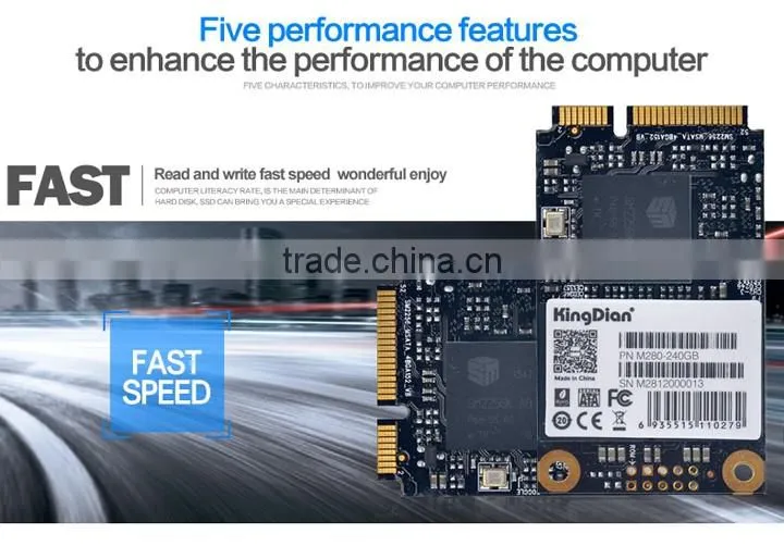 High IOPS speed Kingdian Mini pcie half size MSATA SSD 240GB 256GB for tablet PC