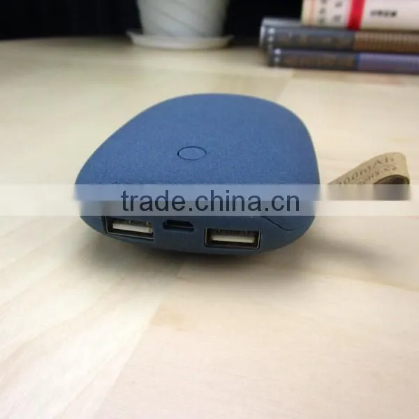 OEM stone shaped cute portable power bank for universal phones 5V/1A ,China-made power bank of gift item
