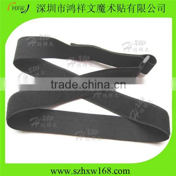sport hook and loop elastic band with buckle