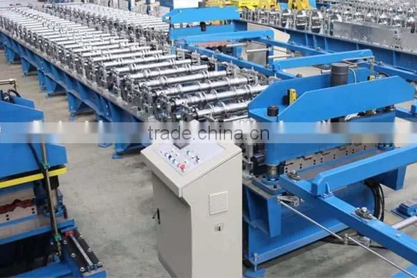 Steel Profile Trapezoidal Roofing Sheet Rolling Forming Machine, Metal Roofing Panel Roll Forming Machine