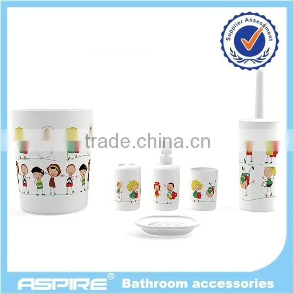 Wholesale Printed Plastic bathroom set