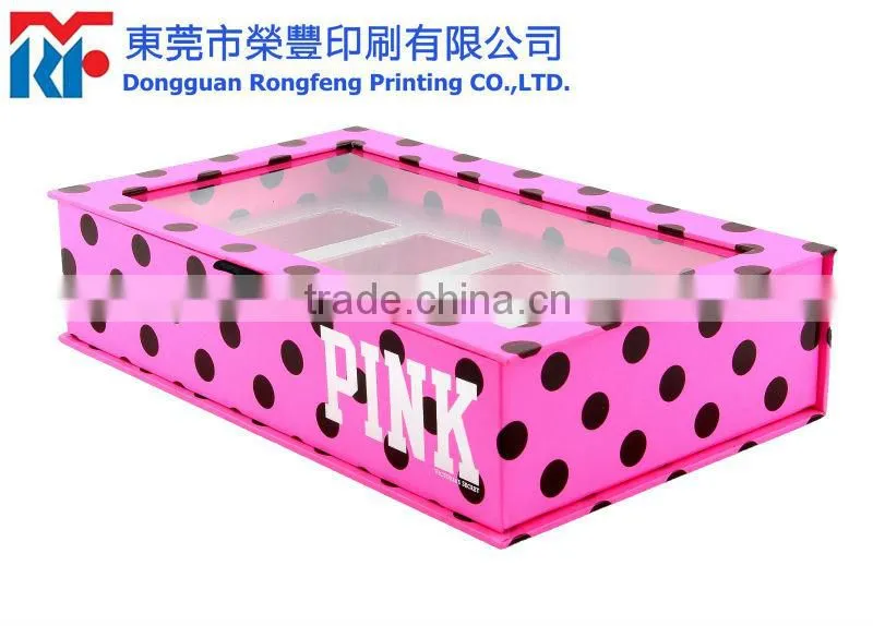 The pink color Polka Dot cosmetic box