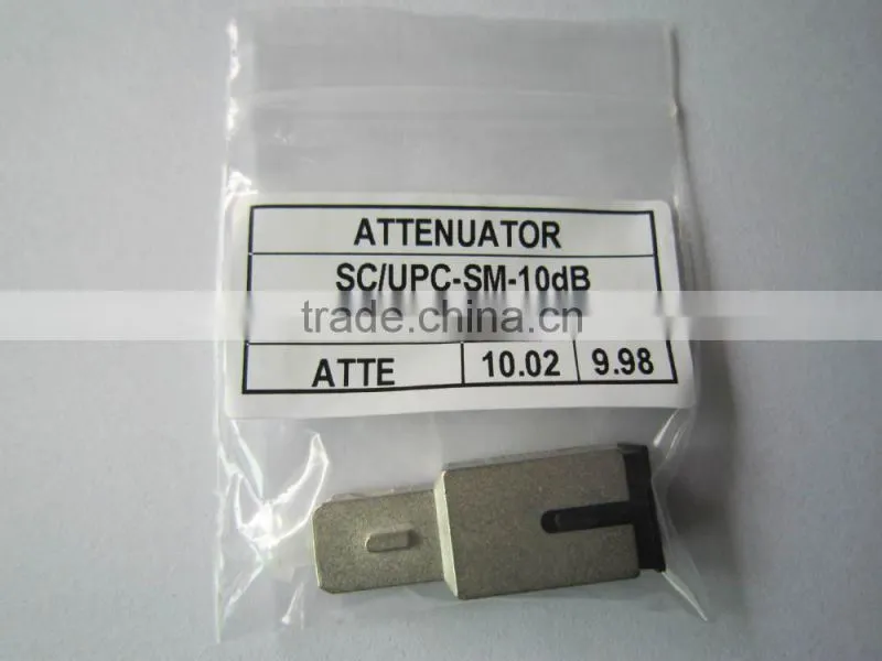 FTTH SC upc 5db singlemode fixed flange fiber optical attenuator,sc adapter type adapter