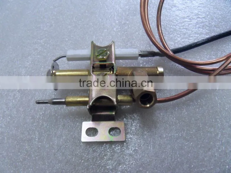 Hot sale industrial brass thermocouple gas detector with shut-off valve with pilot igniter