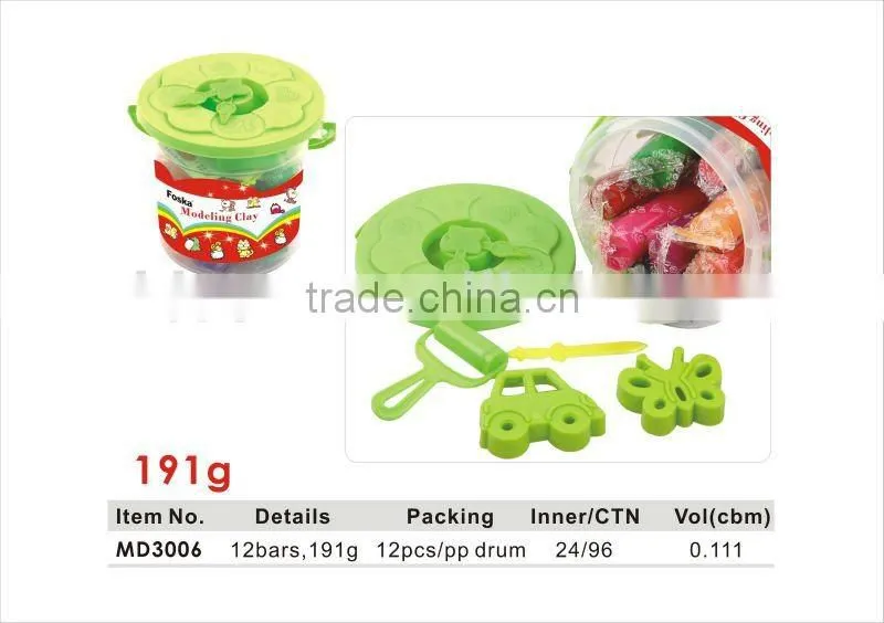 180g 10 Colors*10 Bars Plasticine Modelling Clay/toy modeling clay