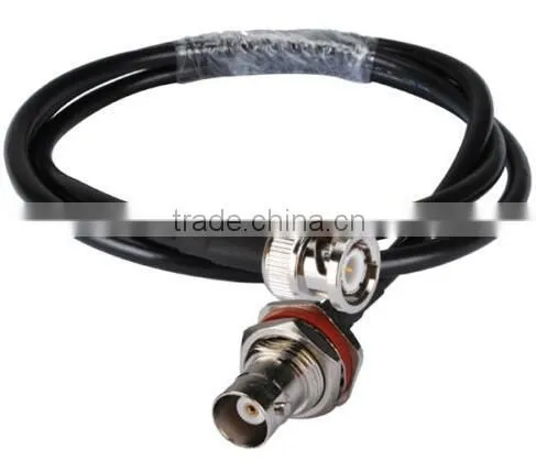 BNC male to BNC female bulkhead O-ring Pigtail cable RG58
