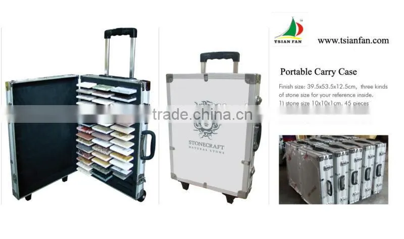 PX002 aluminum granite sample box / suitcase / sample box