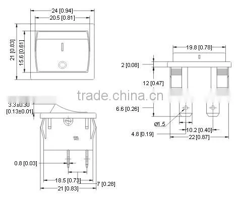 SS24 Series Rocker Switch