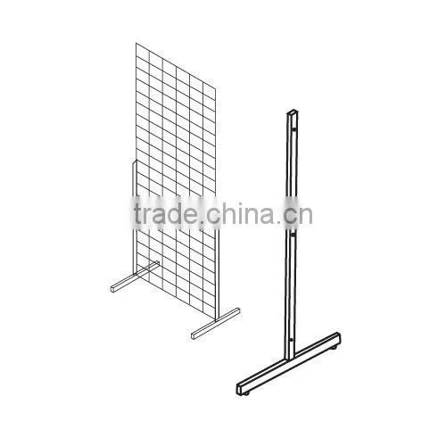 Chrome T-Legs for Gridwall Mesh,Gridwall Stand T-Legs