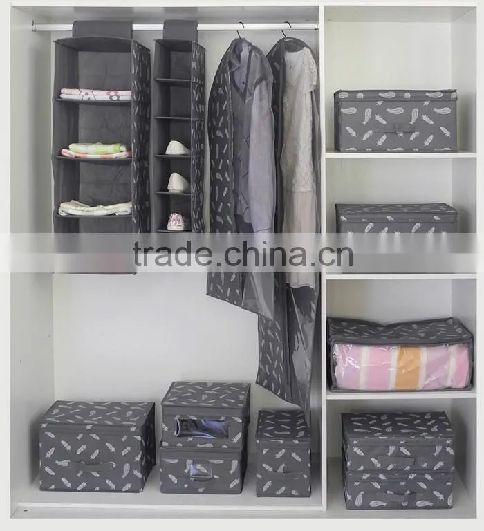 Six-Shelves Lightweight Hanging Shoe Organizer, Bedroom Foldable Hanging Shoe Clothes Storage Closet