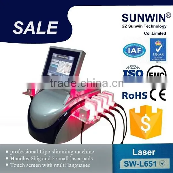 Profession 14 pads laser weight loss health laser slimming machine