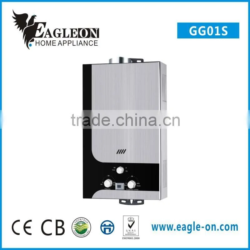 flur type gas water heater with brand
