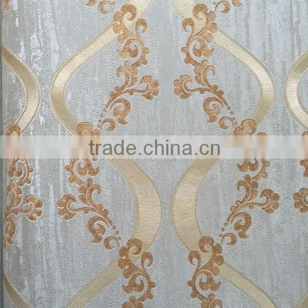 Fashion beautiful flower beauty Damask wallpaper for living room