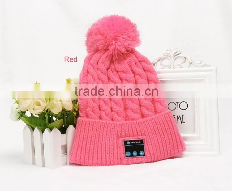 Bluetooth music Hat,Winter warm keep Knitted Cap with Wireless Stereo Headphone answer call