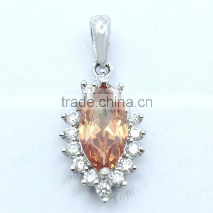 Zircon Jewellery 925 Pendant Sterling Silver marquis zirconia pendant