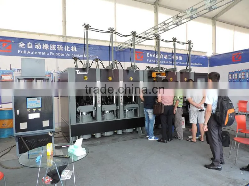 Full automatic rubber hydraulic hot press machine with 7.5KW servo motor for 12stations and 6stations