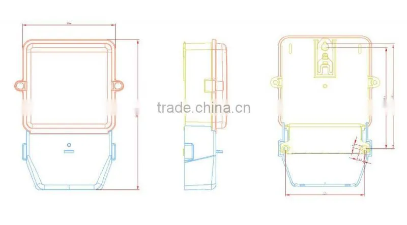 single-phase electronic jammer digital energy electric meter