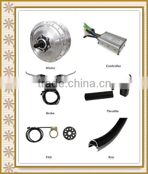 180w-350w geared electric bicycle kits ebike kits/e-bike hub motor kits