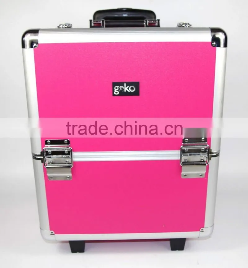 Professional Aluminium Beautician Makeup Trolley Beauty Box Vanity Case