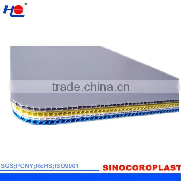 easy to clean and waterproof pp lightweight plastic board