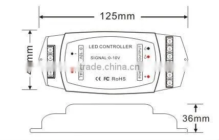 Bincolor BC-330-5A 3 Channels 5A/CH 0-10V Dimming Driver DC12-24V
