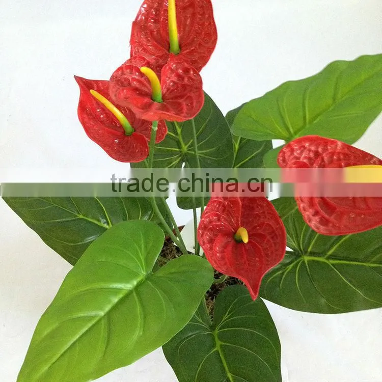 wholesale indoor fake anthurium bonsai trees