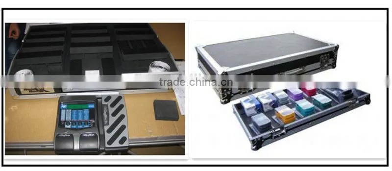 Support custom-made 17" LIGHTWEIGHT GUITAR EFFECTS PEDAL BOARD pedal board case made in china