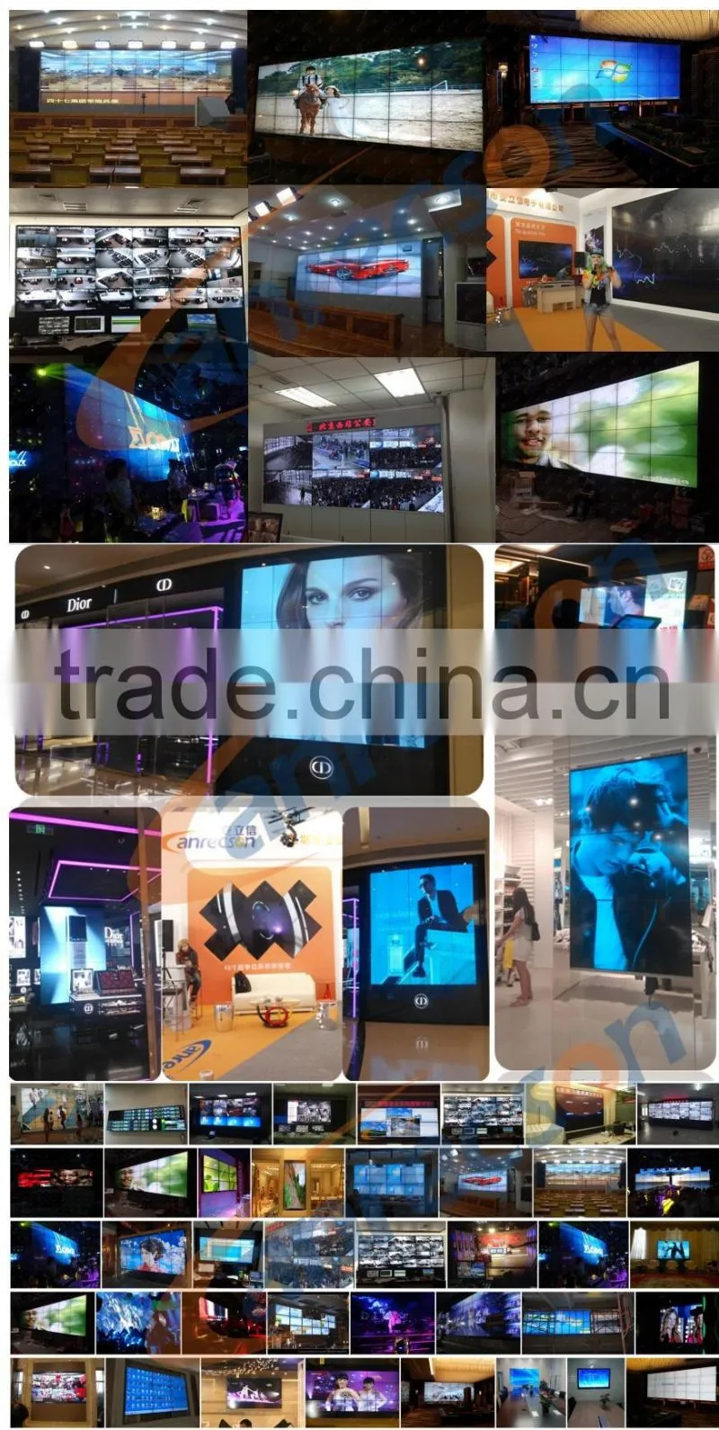 46" 2016 Anrecson hot-selling led video wall with super narrow bezel