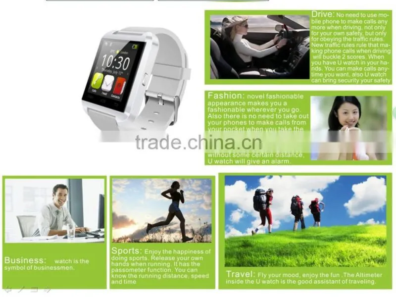 Hot Selling Android touch Screen BT Smart Watch U8