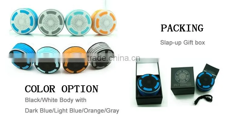 My speaker F013 black/blue color IPX7 waterproof shower 5W speaker with super bass sound