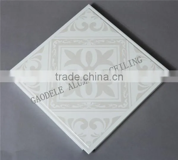 Artistic Aluminum Ceiling with Flower on it,Aluminum Ceiling Panel