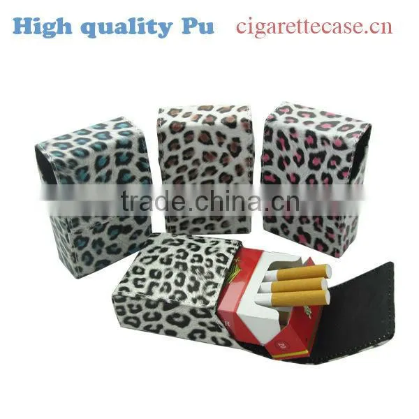 sunny pu leather cigarette case cigarette holder leather pouch for cigarette pack