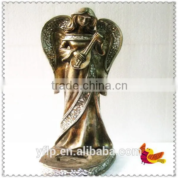 Resin Africa Style Angel with Wing Figurine Craft for Home Decoration