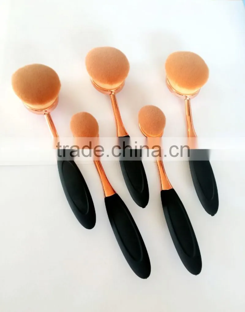 2016 New Best Seller Tooth Brush Style 10PCS Makeup brush set/Oval BB Cream Foundation Brushes