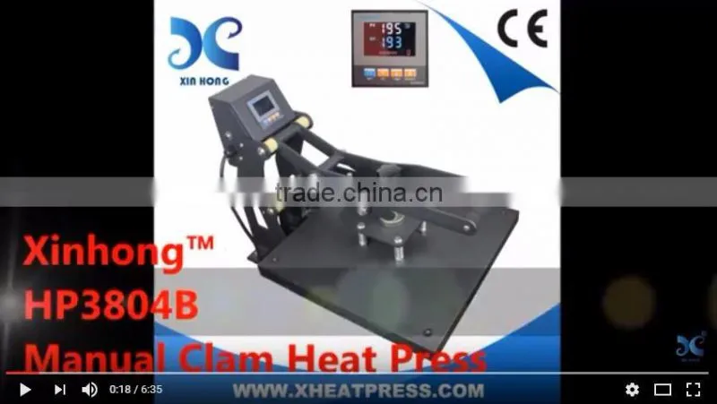 HP3804B Manual Clam Heat Press T Shirt Heat Press Machine