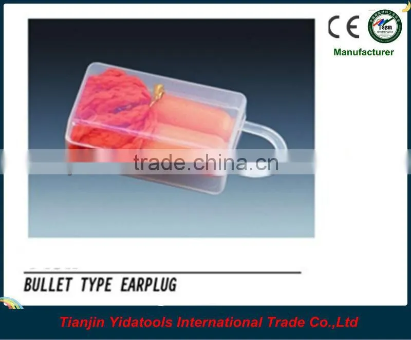 PU earplug with red cord with CE standard