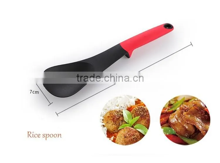 HF-217 7pcs New designed practical colorful nylon kitchen cooking utensils set