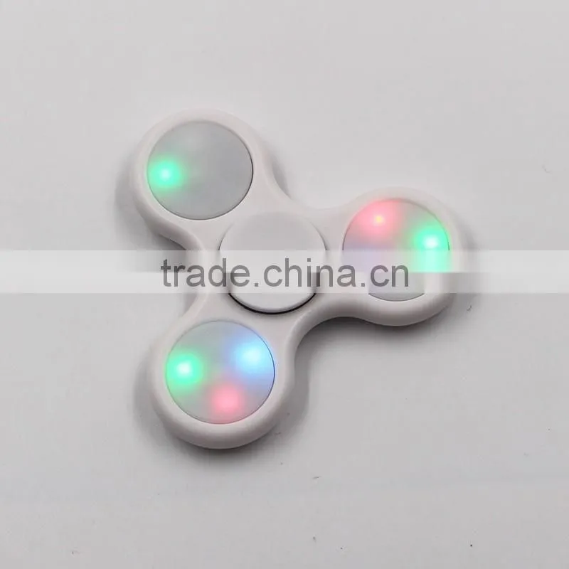 Good quality EDC hand spinner fidget 608 bearing fidget spinner toy with led light