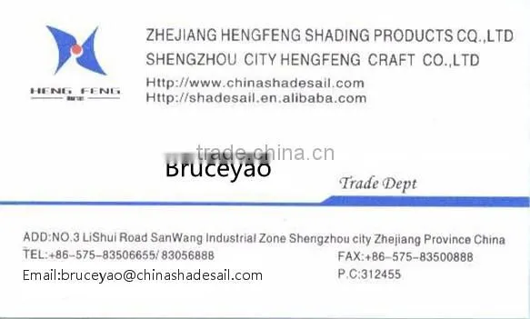 3*50m PE coated Cheap durable100% HDPE waterproof shade net