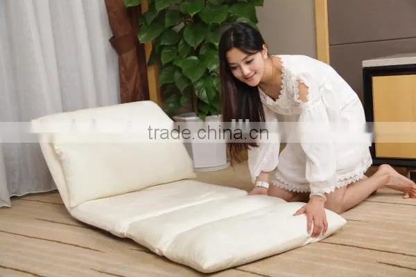 Legless Floor sofa bed with biggest seat and adjustable backrest position