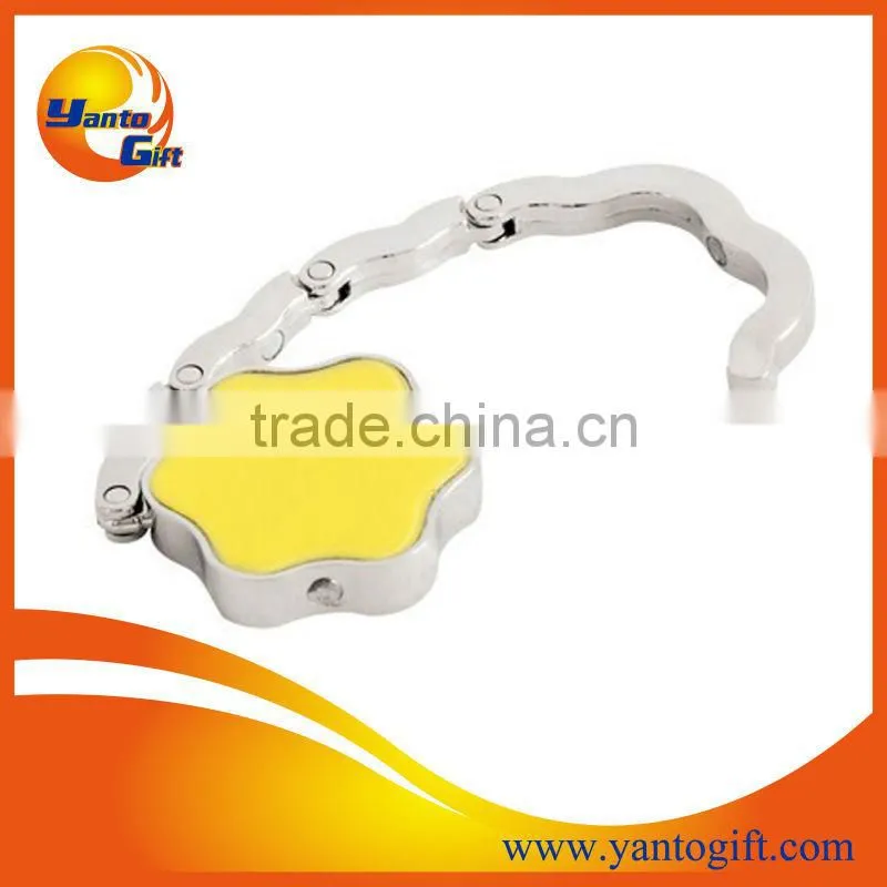 Zinc alloy Flower shape bag hanger
