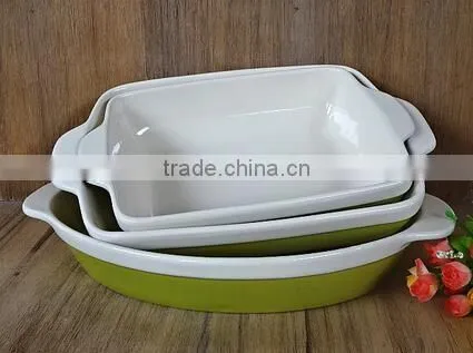 7''/9''/11'' ceramic bakeware ceramic square bakeware cake ceramic tray
