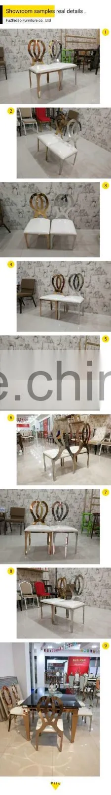modern leather chair stainless steel dining chair furniture