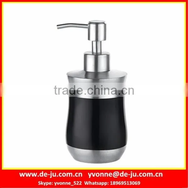 Black Round Shampoo Bottle