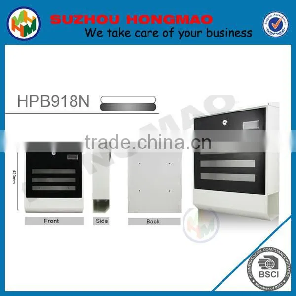 Multi colors large steel mounted letterbox for Europe