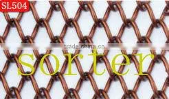 Silver Aluminum Wire Mesh for Room Divider