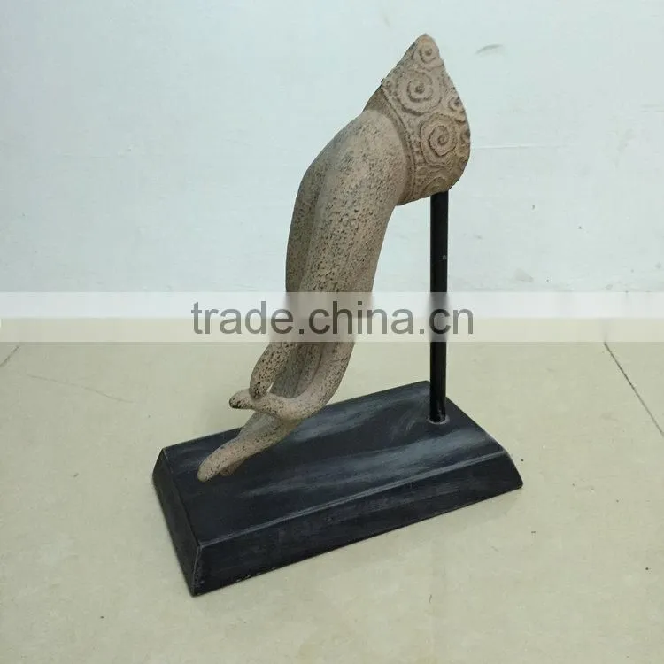 Polyresin hand art statue