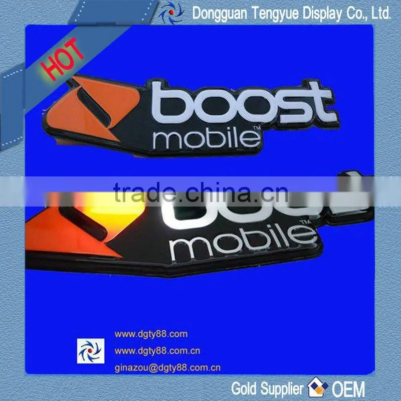 vacuum forming of plastic advertising sign